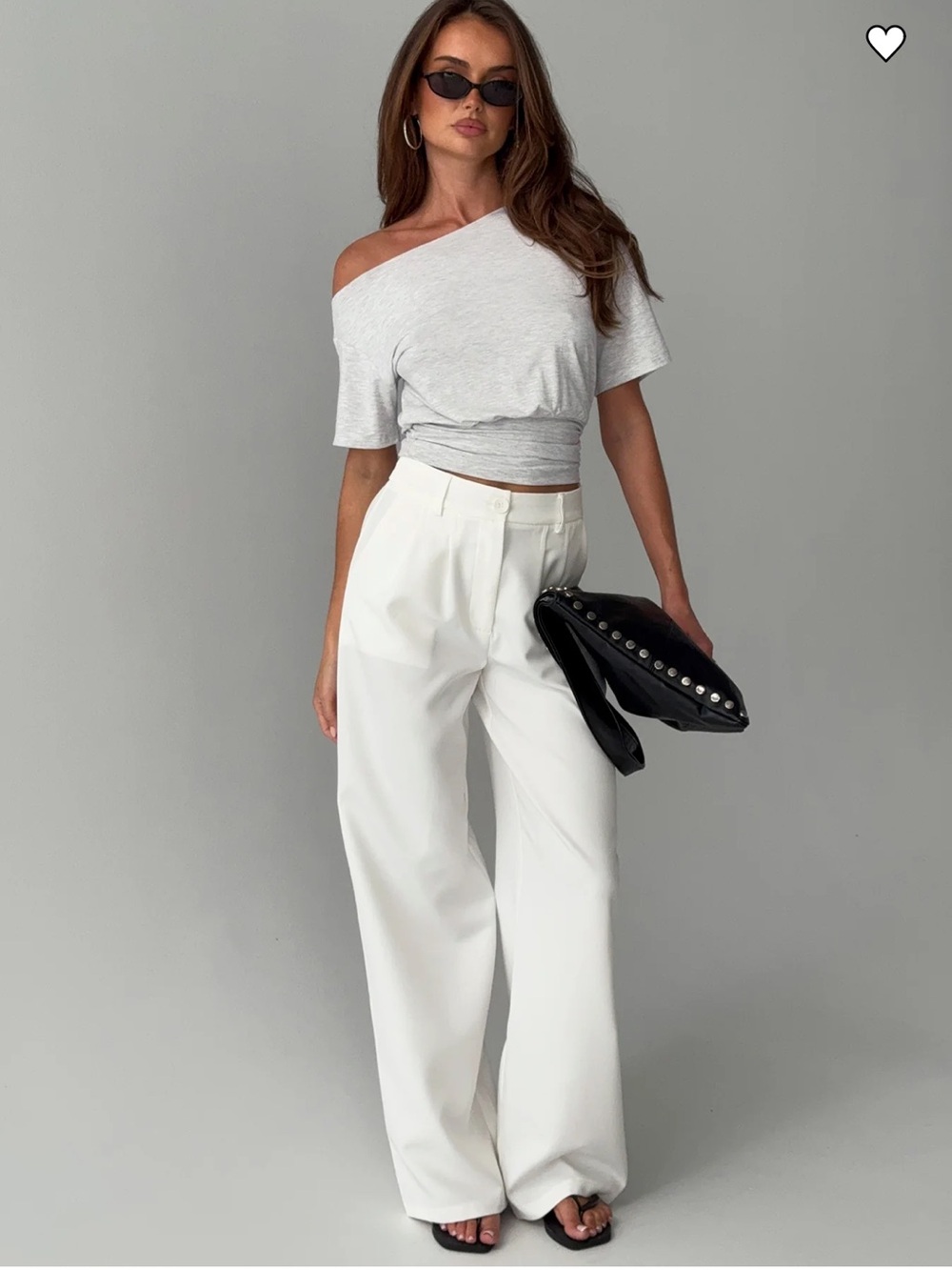 Princess Polly Off-White archer pants